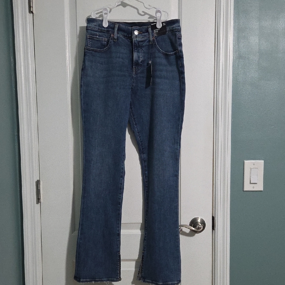 Express Dark Blue Flare Jeans